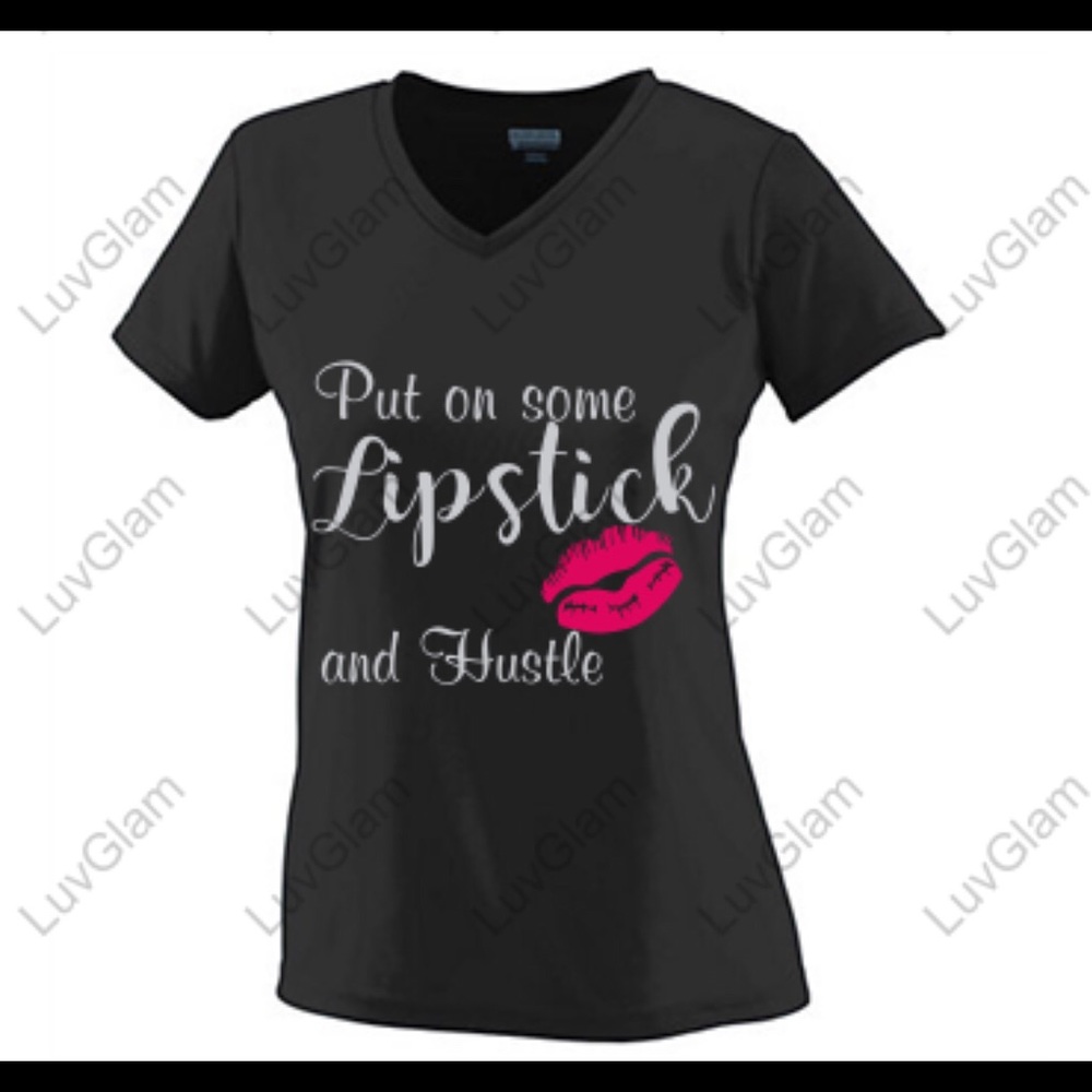 Ladies T-shirt - VNeck Black